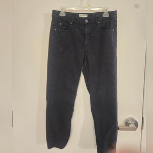 Isabel Marant Etoile Cropped Black Jeans Sz 42
